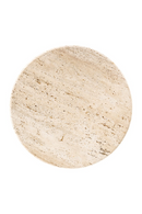 Travertine Pedestal Side Table | Richmond Interiors Avalon | Oroatrade.com