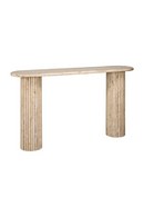 Oval Travertine Console Table | Richmond Interiors La Cantera | Oroatrade.com