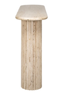 Oval Travertine Console Table | Richmond Interiors La Cantera | Oroatrade.com