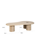 Travertine Organic Coffee Table | Richmond Interiors La Cantera | Oroatrade.com