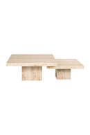 Square Travertine Coffee Table (2) | Richmond Interiors La Cantera | Oroatrade.com