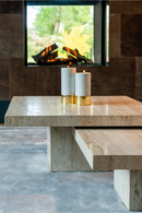 Square Travertine Coffee Table (2) | Richmond Interiors La Cantera | Oroatrade.com