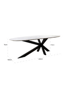 Marble Organic-Shaped Dining Table | Richmond Interiors Trocadero | Oroatrade.com