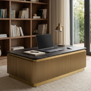 Gold Rectangular Coffee Table | Richmond Interiors Ironville