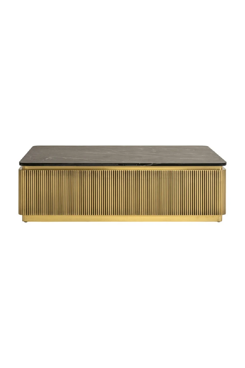 Gold Rectangular Coffee Table | OROA Ironville | Oroatrade.com