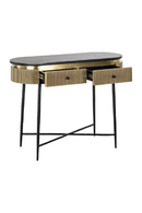 Oblong Marble 2-Drawer Console Table | Richmond Interiors Ironville | Oroatrade.com