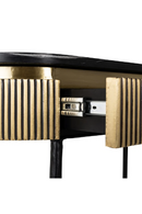 Oblong Marble 2-Drawer Console Table | Richmond Interiors Ironville | Oroatrade.com