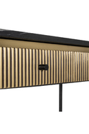 Oblong Marble 2-Drawer Console Table | Richmond Interiors Ironville | Oroatrade.com