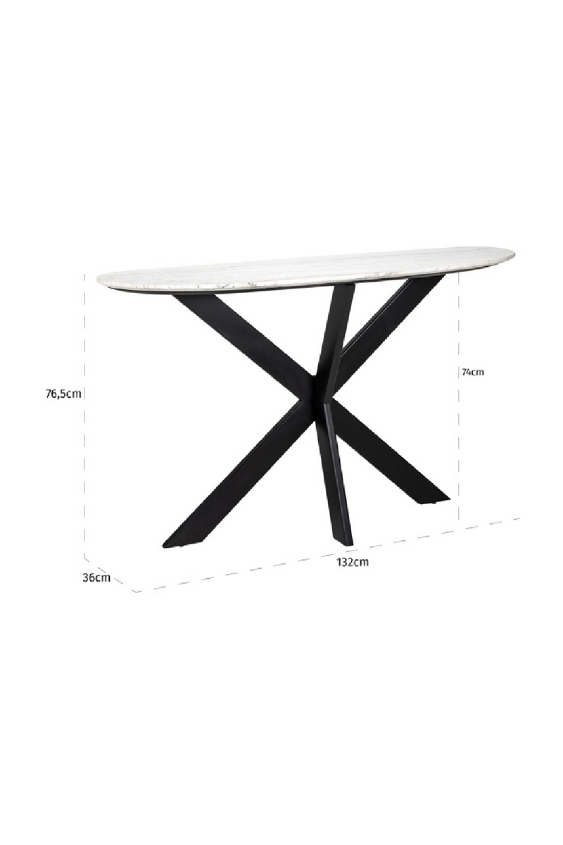 White Marble Console Table | OROA Trocadero | Oroatrade.com