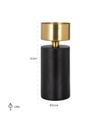 Black Cylindrical Candle Holder | Richmond Interiors Tess | Oroatrade.com