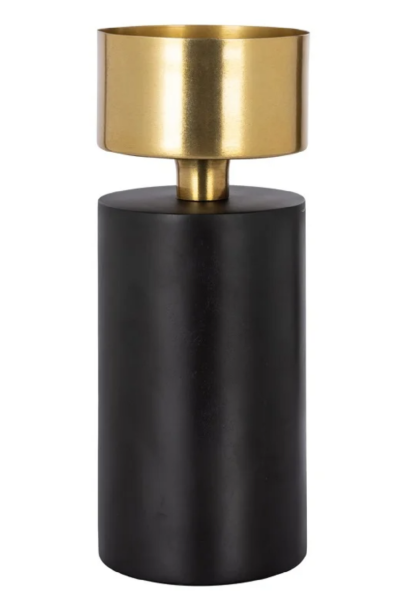 Black Cylindrical Candle Holder | OROA Tess | Oroatrade.com