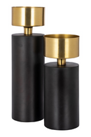 Black Cylindrical Candle Holder | Richmond Interiors Tess | Oroatrade.com