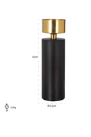 Black Cylindrical Candle Holder | Richmond Interiors Tess | Oroatrade.com
