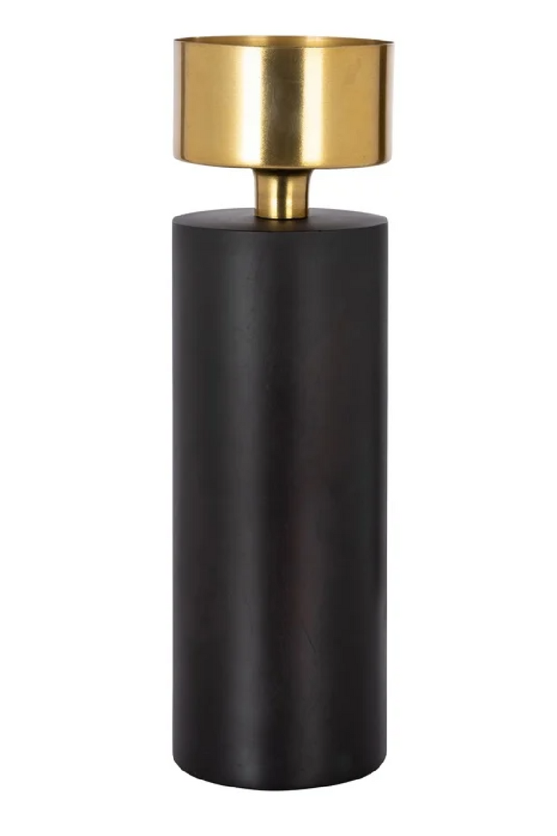 Black Cylindrical Candle Holder | OROA Tess | Oroatrade.com