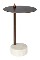 Aluminium Pedestal Side Table | Richmond Interiors Barron | Oroatrade.com