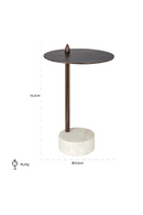 Aluminium Pedestal Side Table | Richmond Interiors Barron | Oroatrade.com