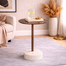 Aluminum Pedestal Side Table | Richmond Interiors Barron