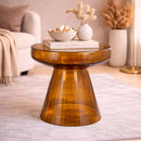 Brown Glass Side Table | Richmond Interiors Bowen