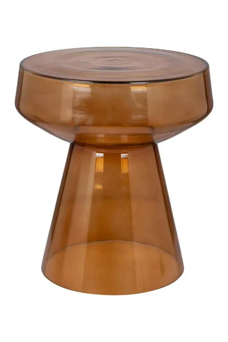 Brown Glass Side Table | OROA Bowen  | Oroatrade.com
