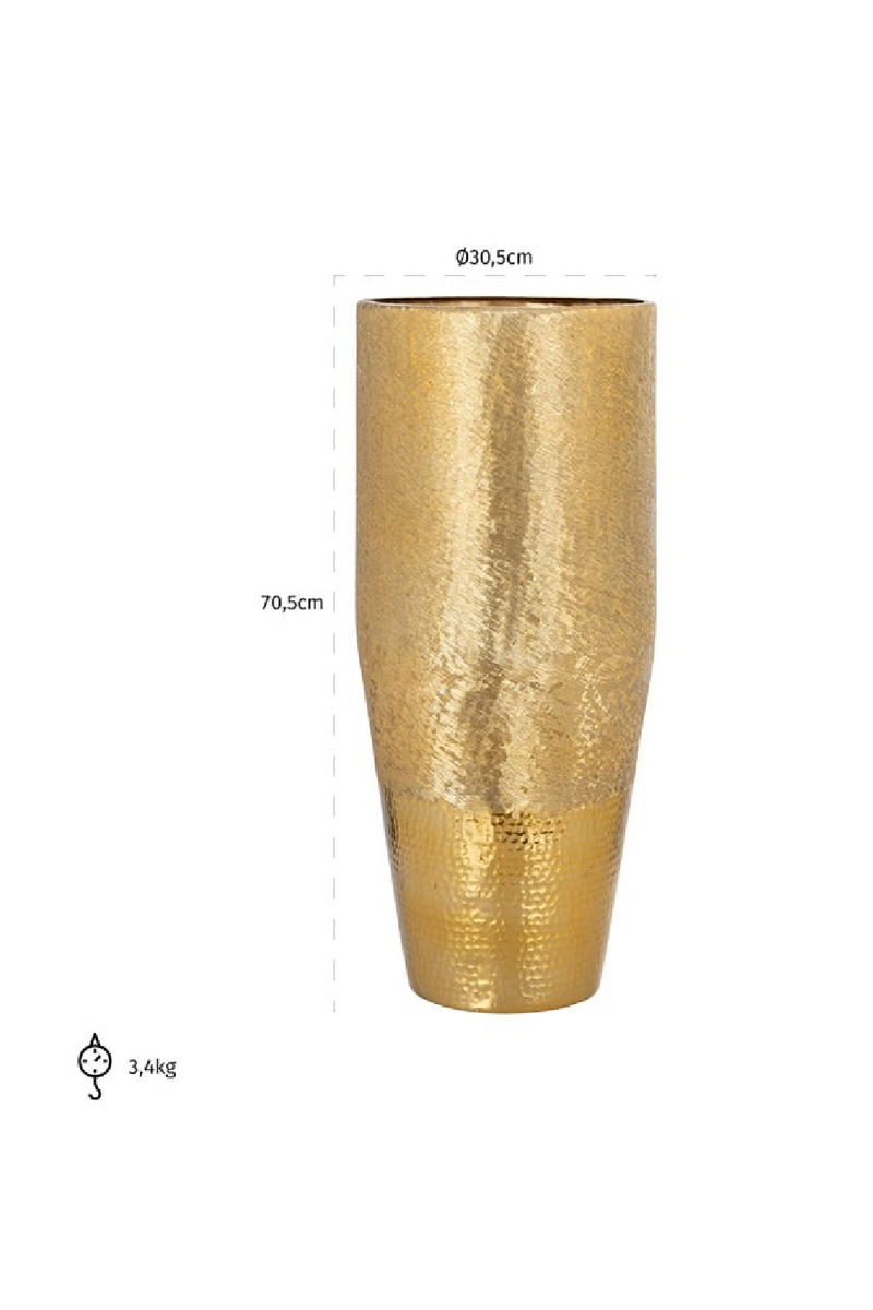 Gold Rustic Vase | OROA Nalim | Oroatrade.com