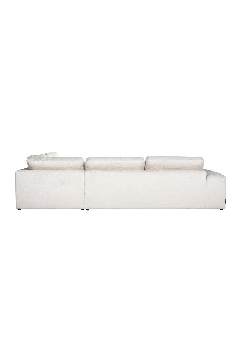 Cream 3-Seater Sofa with Ottoman | OROA Lund | Oroatrade.com