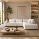 Cream 3-Seater Sofa with Ottoman | Richmond Interiors Lund