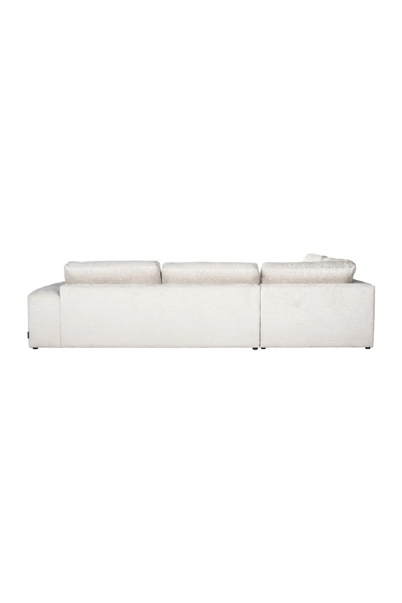 Cream 3-Seater Sofa with Ottoman | OROA Lund | Oroatrade.com