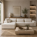 Cream 3-Seater Sofa with Ottoman | Richmond Interiors Lund