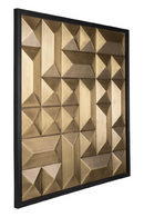 Gold Faceted Wall Art | Richmond Interiors Tetro | Oroatrade.com