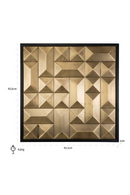 Gold Faceted Wall Art | Richmond Interiors Tetro | Oroatrade.com