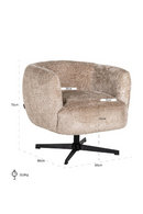 Upholstered Swivel Easy Chair | Richmond Interiors Estelle | Oroatrade.com