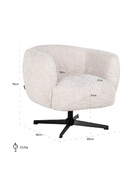 Upholstered Swivel Easy Chair | Richmond Interiors Estelle | Oroatrade.com