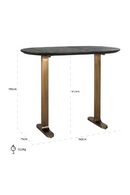Oval Mango Wood Bar Table | Richmond Interiors Revelin | Oroatrade.com