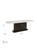 White Marble Rectangular Dining Table | Richmond Interiors Mayfield | Oroatrade.com