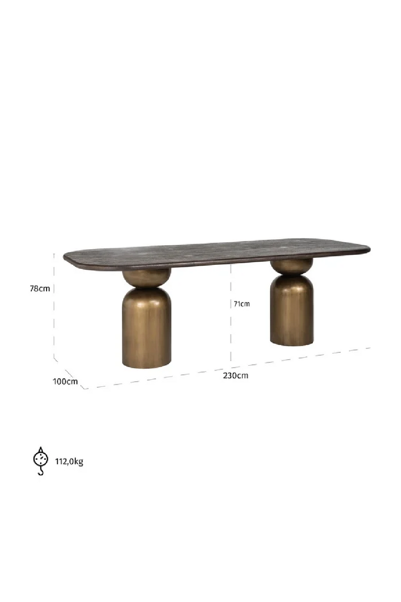 Acacia Modern Dining Table | OROA Cavo | Oroatrade.com