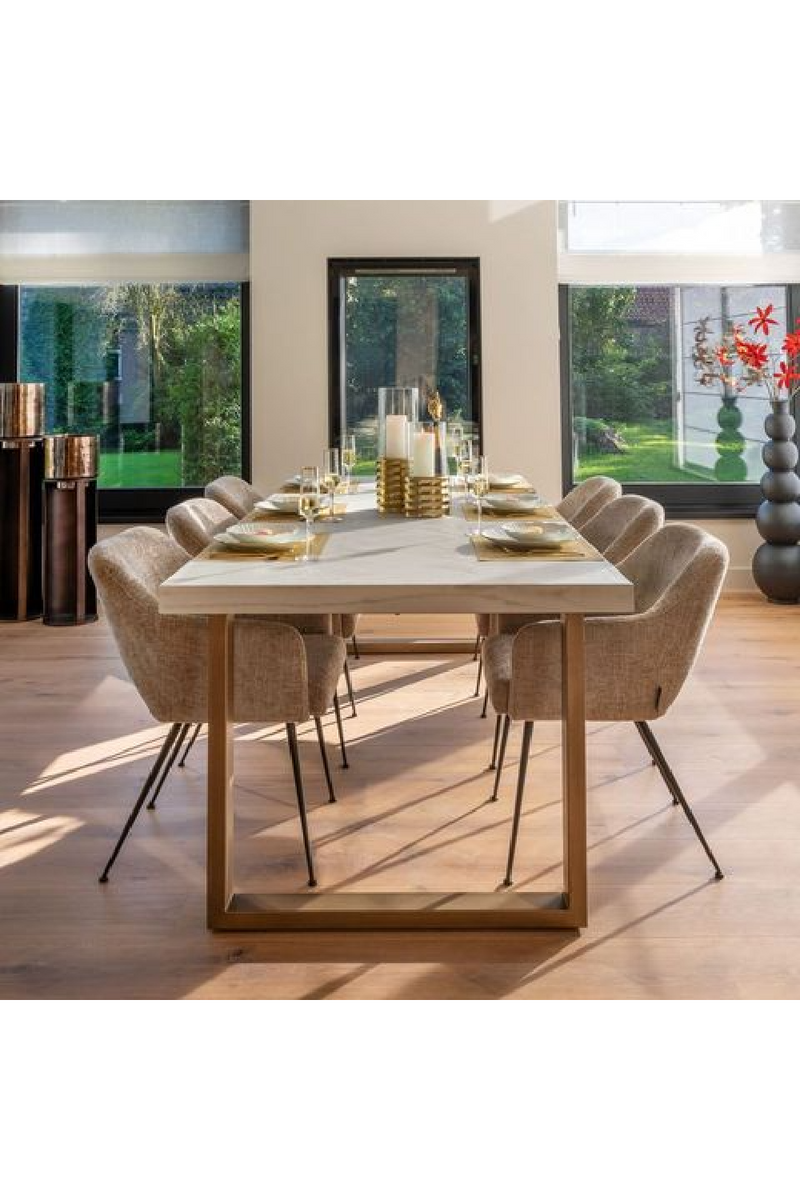 Cream Oak Dining Table | OROA Whitebone | Oroatrade.com