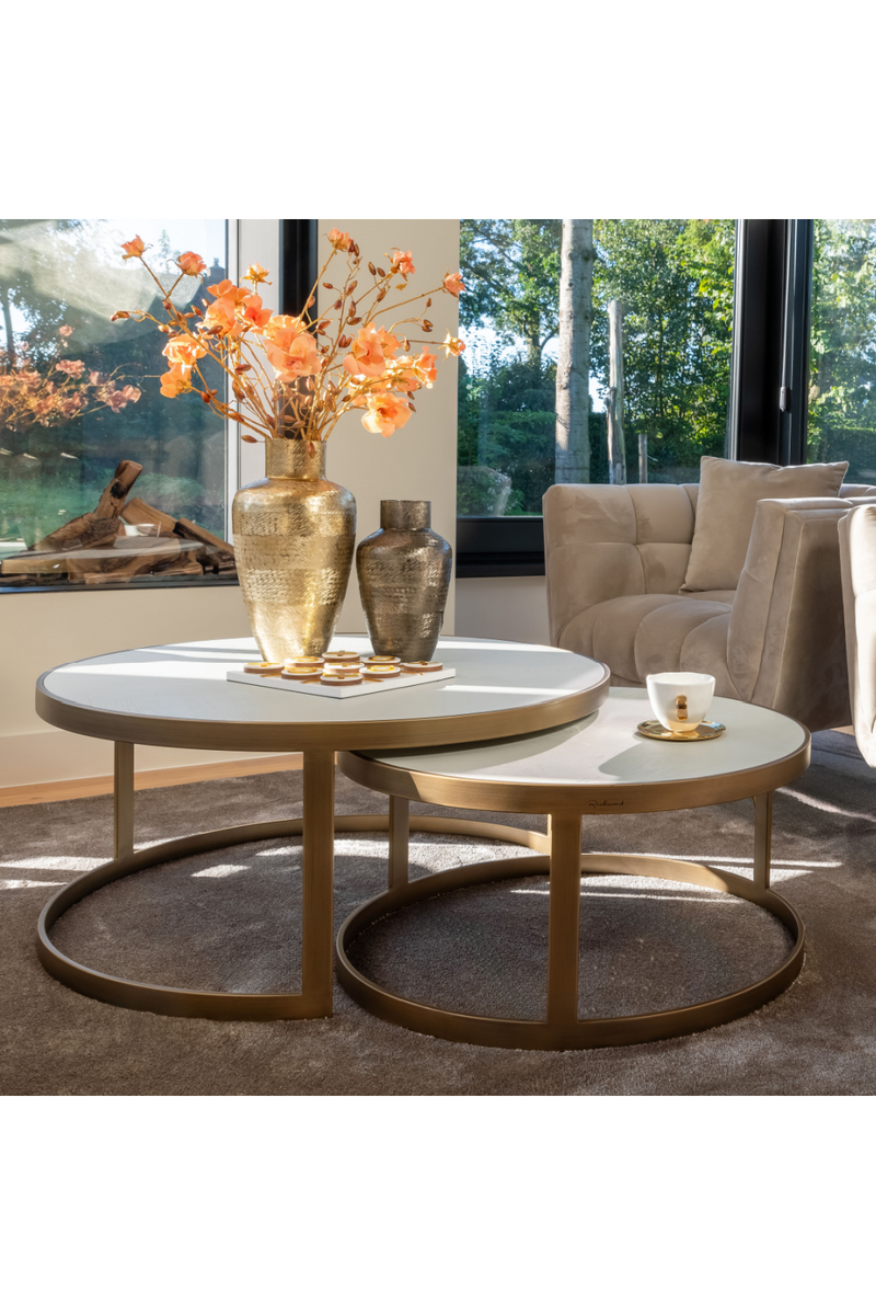 Round Nesting Coffee Table | OROA Whitebone | Oroatrade.com