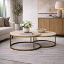 Round Nesting Coffee Table | Richmond Interiors Whitebone