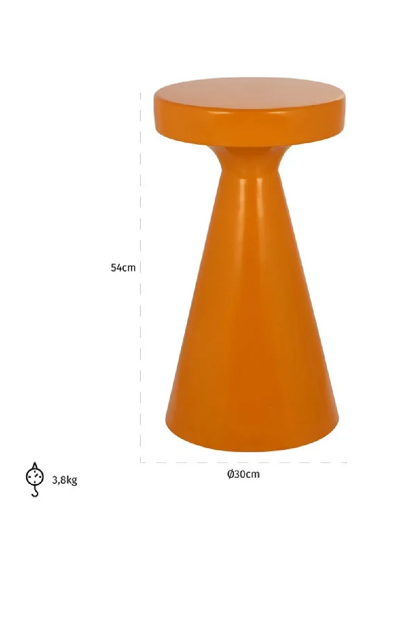 Orange Modern Side Table | OROA Kimble | Oroatrade.com