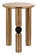 Gold Round Side Table | Richmond Interiors Marshall | Oroatrade.com