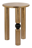 Gold Round Side Table | Richmond Interiors Marshall | Oroatrade.com