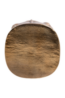 Gold Sculptural Face Side Table | Richmond Interiors Hedron | Oroatrade.com