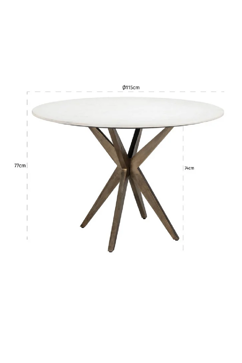 Marble Round Dining Table | OROA Maisy | Oroatrade.com