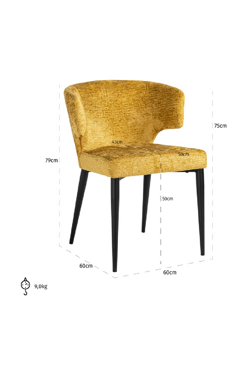 Modern Wingback Dining Chair | OROA Taylor | Oroatrade.com