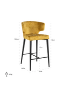 Modern Wingback Counter Chair | Richmond Interiors Taylor | Oroatrade.com