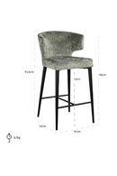 Modern Wingback Counter Chair | Richmond Interiors Taylor | Oroatrade.com