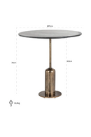 Round Marble Pedestal Dining Table | Richmond Interiors Logan | Oroatrade.com