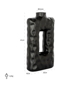 Black Aluminium Rustic Vase | Richmond Interiors Alain | Oroatrade.com