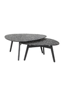 Black Glass Coffee Table Set (2) | Richmond Interiors Riley | Oroatrade.com