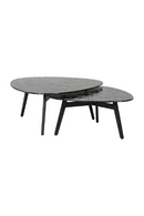 Black Glass Coffee Table Set (2) | Richmond Interiors Riley | Oroatrade.com